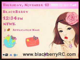 <b>Beauty Girl for blackberry 85xx, 93xx themes</b>