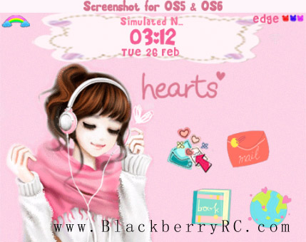 <b>Listen to Heart Blackberry Themes</b>
