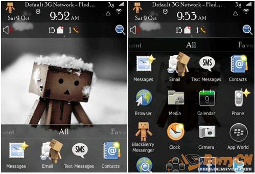 Wallpapers For Blackberry Torch 9800. Danbo bb Torch 9800 themes