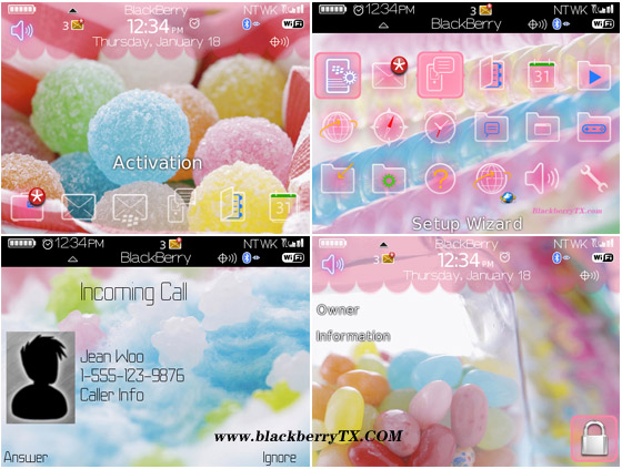 Romantic Colorful Sweets 89,96,97 themes