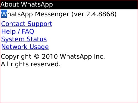 free Whatsapp 2.4.8868 for Blackberry apps