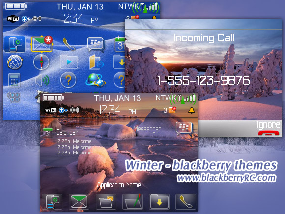 Winter - blackberry 8330 themes
