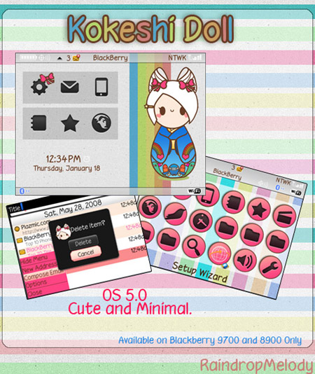 Kokeshi doll for 9700 themes download
