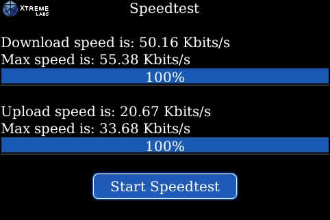 Speedtest for blackbery apps