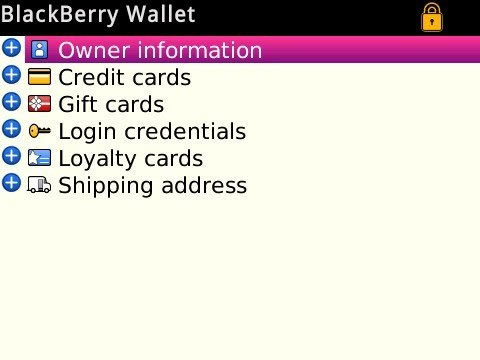 BlackBerry Wallet 1.2.1.2