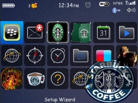 Starbucks themes for blackberry 8900