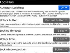LockPlus apps for blackberry