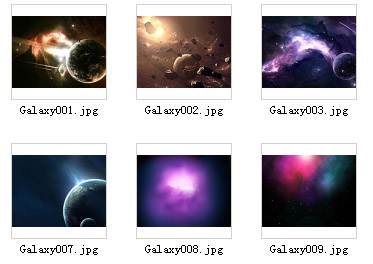 Galaxy for 480x360 wallpapers pack(10 wallpaper)