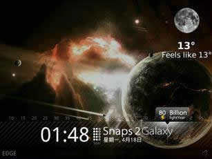 Snaps Galaxy for 9800 torch themes