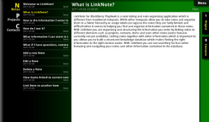 free LinkNote v1.0.4 for playbook apps