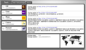 Package Tracking HD v3.0.9 for playbook apps