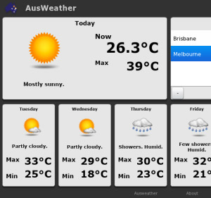 free AusWeather v1.0.1 for playbook apps