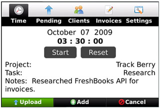 BookKeeper for blackberry pearl apps
