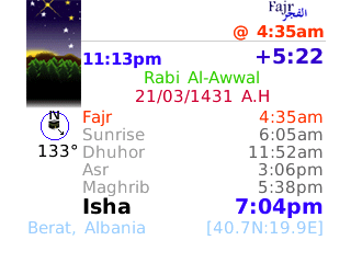 Prayer Times for 71xx apps