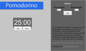 Pomodorino v2.0.0 for playbook apps