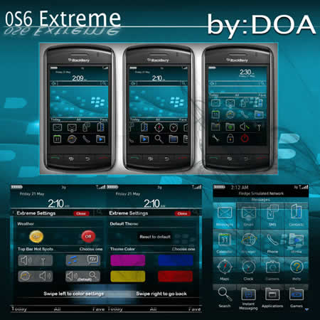 OS6 Extreme for blackberry 95xx themes