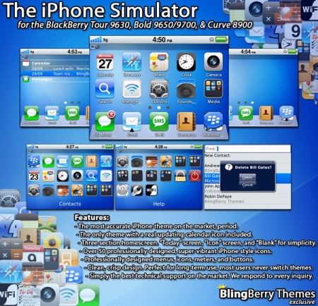 iBerry 4 v1.3 the iPhone Simulator for 96xx,9700,