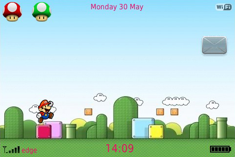 <b>Super Mario Brothers themes for 9000 bold model</b>