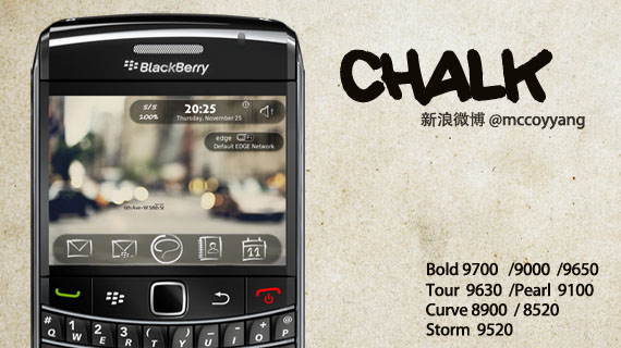 Chalk for Blackberry Curve 8520 Themes
