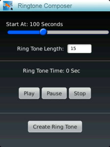 FREE Ringtone Composer v1.155.0 for blackberry apps