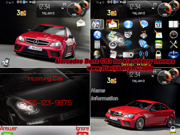 Mercedes Benz C63 AMG for 87xx curve themes