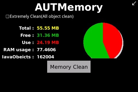 <b>free AUTMemory v2.5.1 for os5.0 BlackBerry Device</b>