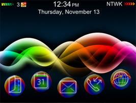 free Color waves for bb 8500 theme download