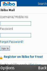 ibibo Email v1.0.0 for blackberry os4.3+ apps