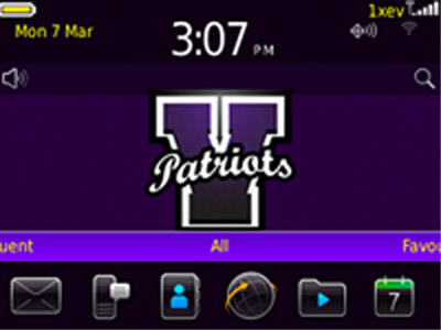 Rivet Patriots for blackberry 9300 os6.0 themes