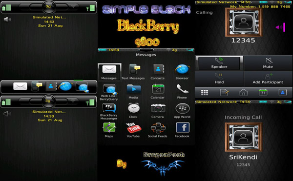 SimpleBlack HD themes for 9800 torch free downloa