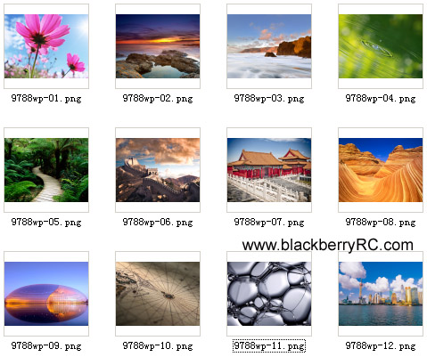 <b>Blackberry Bold 9788(os6.0) system wallpaper pack</b>