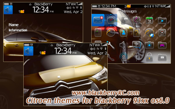 free Citroen themes blackberry 9300 os6.0
