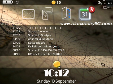 free Simple for bb 8980,9630,9700 themes os5.0