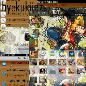 One Piece 4 icon themes for bb 9780,9700 Os6.0