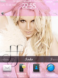 Pink Femme Fatale for blackberry 9800 torch theme