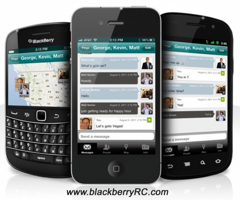 PingMe Messenger v1.0 for blackberry apps