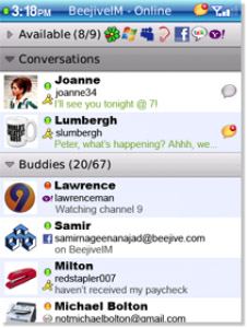 BeejiveIM v2.6.1 - instant messaging anywhere