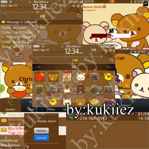 Rilakkuma themes for blackberry 9780,9700,9650 os