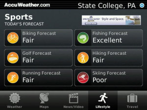 AccuWeather v1.3.0 for BlackBerry 85xx,9300 apps