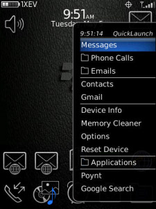 QuickLaunch v3.7 for blackberry 9100,9670 apps