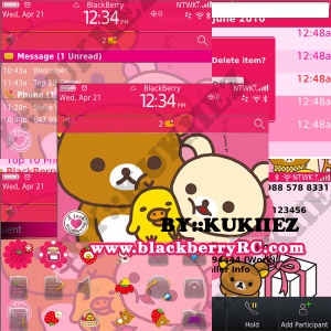 Cute Rilakkuma themes for blackberry bold 9700,97