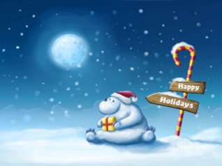 <b>free Christmas illustration polar wallpapers</b>