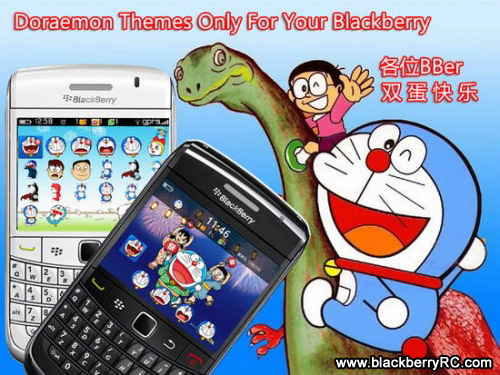 Doraemon for blackberry 9700,9780 os6 themes