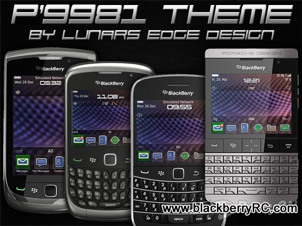 Porsche Design P'9981 for blackberry 9650 themes