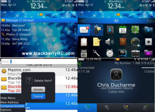 <b>Magic Night OS7 Icons for blackberry 9800 themes</b>