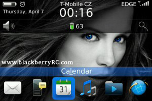free Blue Girl OS6.1 icon for Blackberry Bold 900
