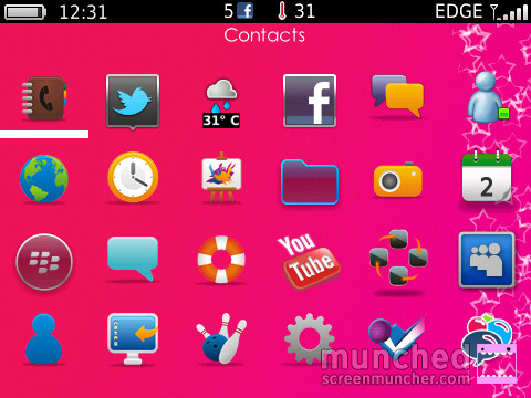Pink BGT Cerise for blackberry 9780,9650 icons th
