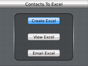 <b>EXCEL Contacts to Excel v1.0.0</b>
