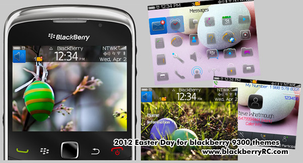 2012 Easter Day for blackberry 9300 themes os6