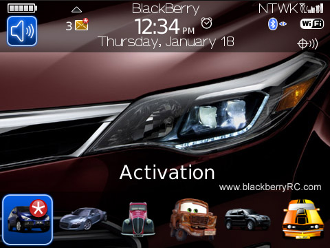 Toyota Avalon for blackberry 89xx,96xx,9700 theme